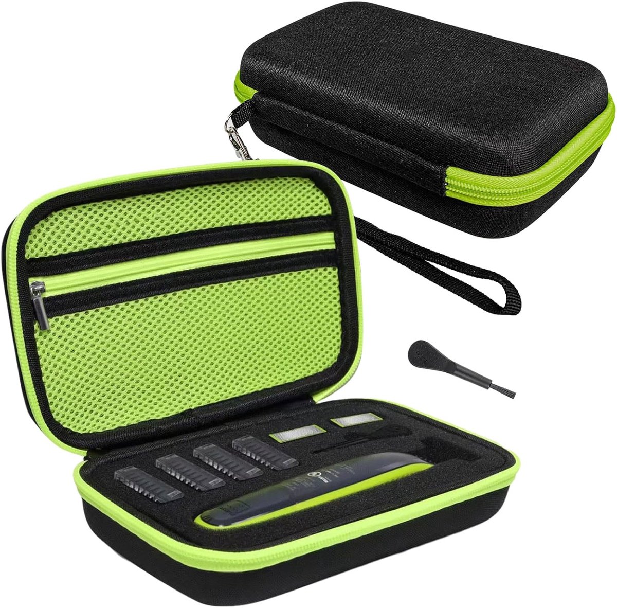 Hoes voor Philips Oneblade Qp2520/30/70/90, Qp2620/30, Qp2724, Qp2824/30/34, Qp6550, Zwart, 25 cm x 19.5 cm x 3.08 cm, Modern