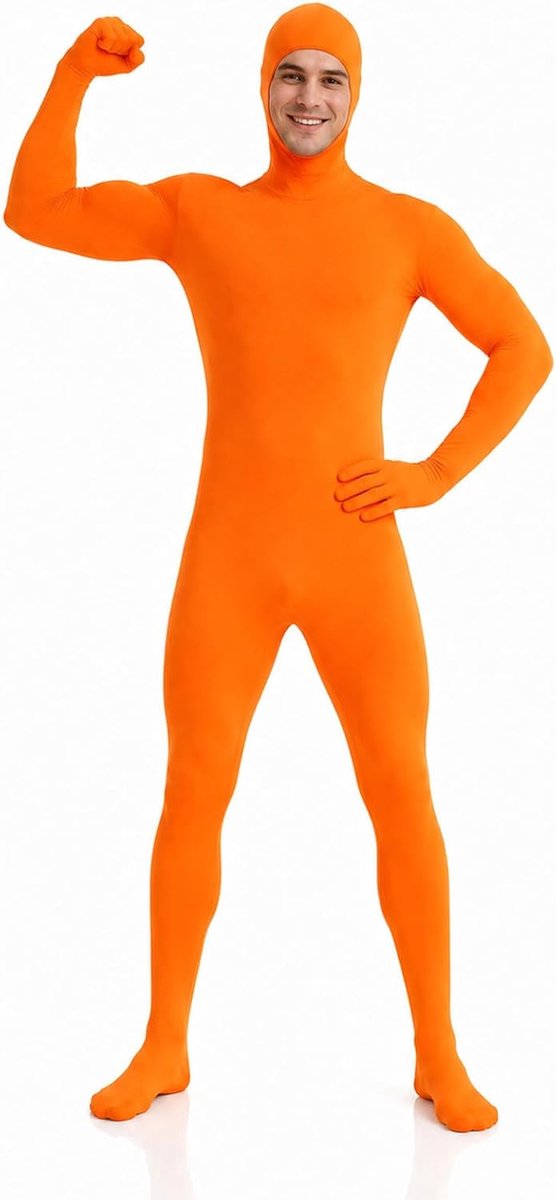 Eendelig voor dames en heren, uniseks kostuum, verkleding voor carnaval, volwassenen, Halloween, carnaval en cosplay, met open gezicht