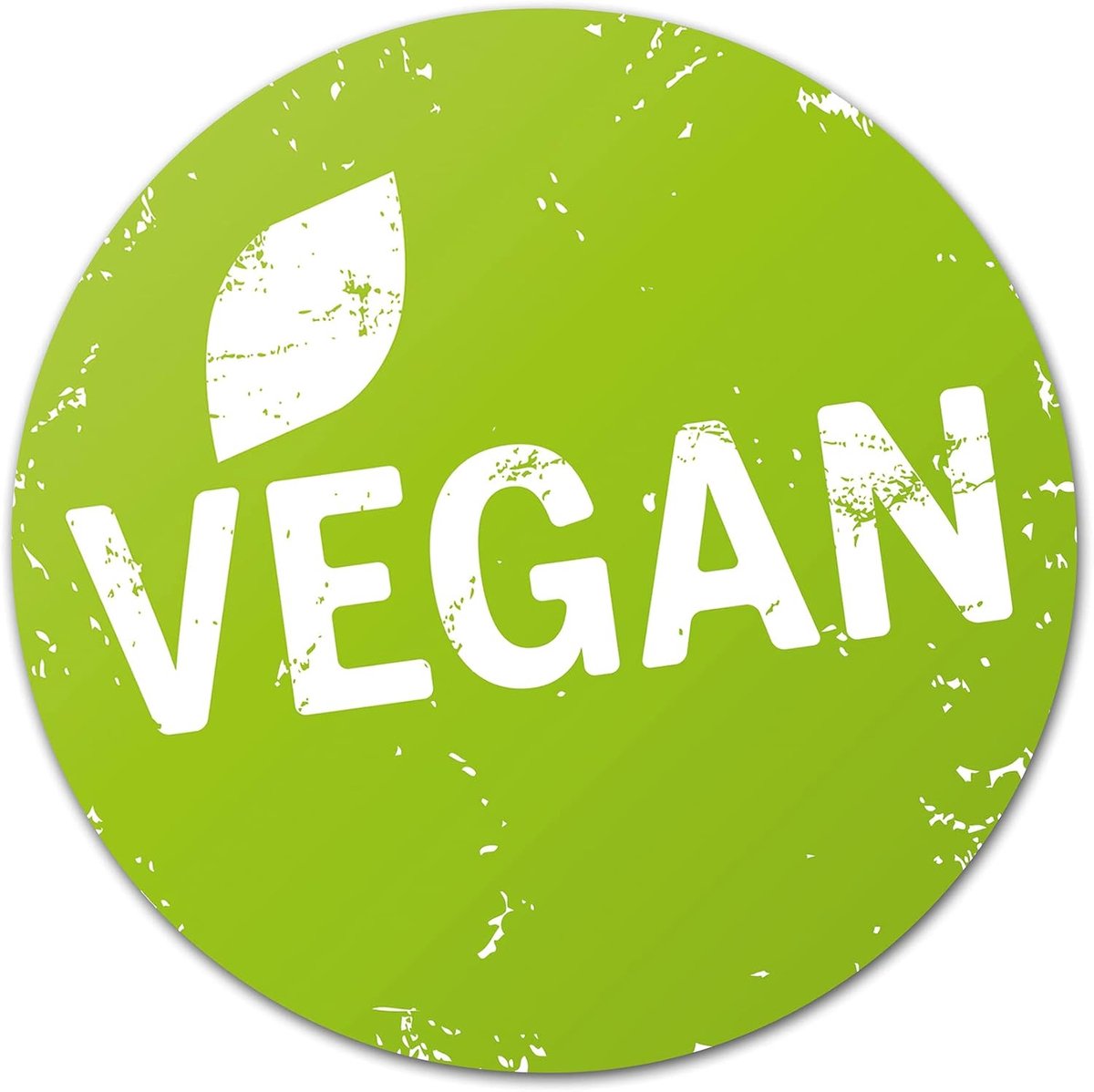 (R001 Veganistische sticker Ø20cm etalage etc. Bio, Vegetarisch, Glutenvrij, Lactose, met beschermend laminaat)