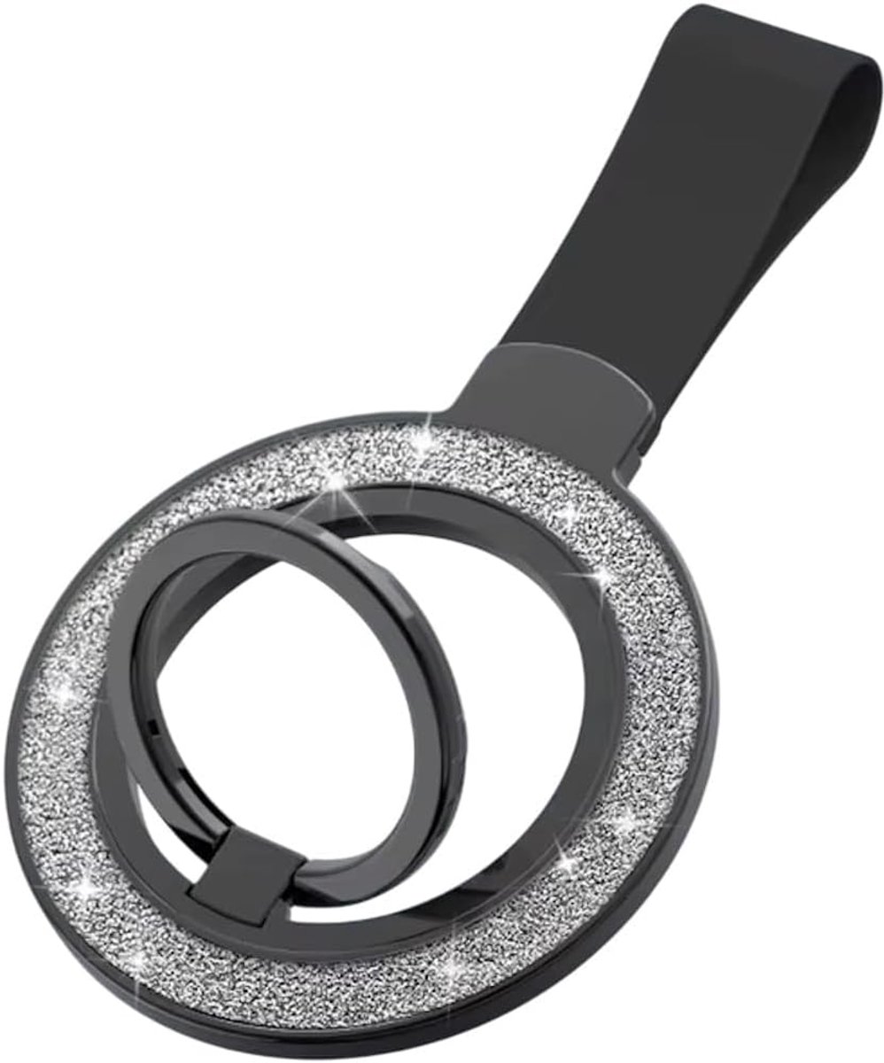 Telefoonringhouder compatibel met MagSafe, magnetische telefoongripstandaard met 360° draaibare vingerstandaard compatibel met iPhone 16/15/14/13/12