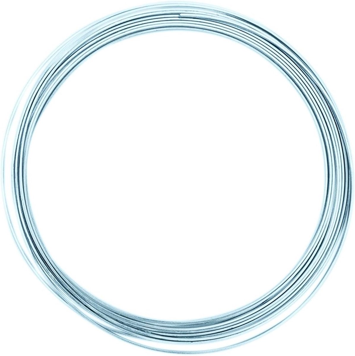 Draad Plat 5 m x 1 mm x 3,5 mm Ice Blue (Blauw) - Flexibel Alu Draad voor Sieraden Maken, Hobby en Knutselen