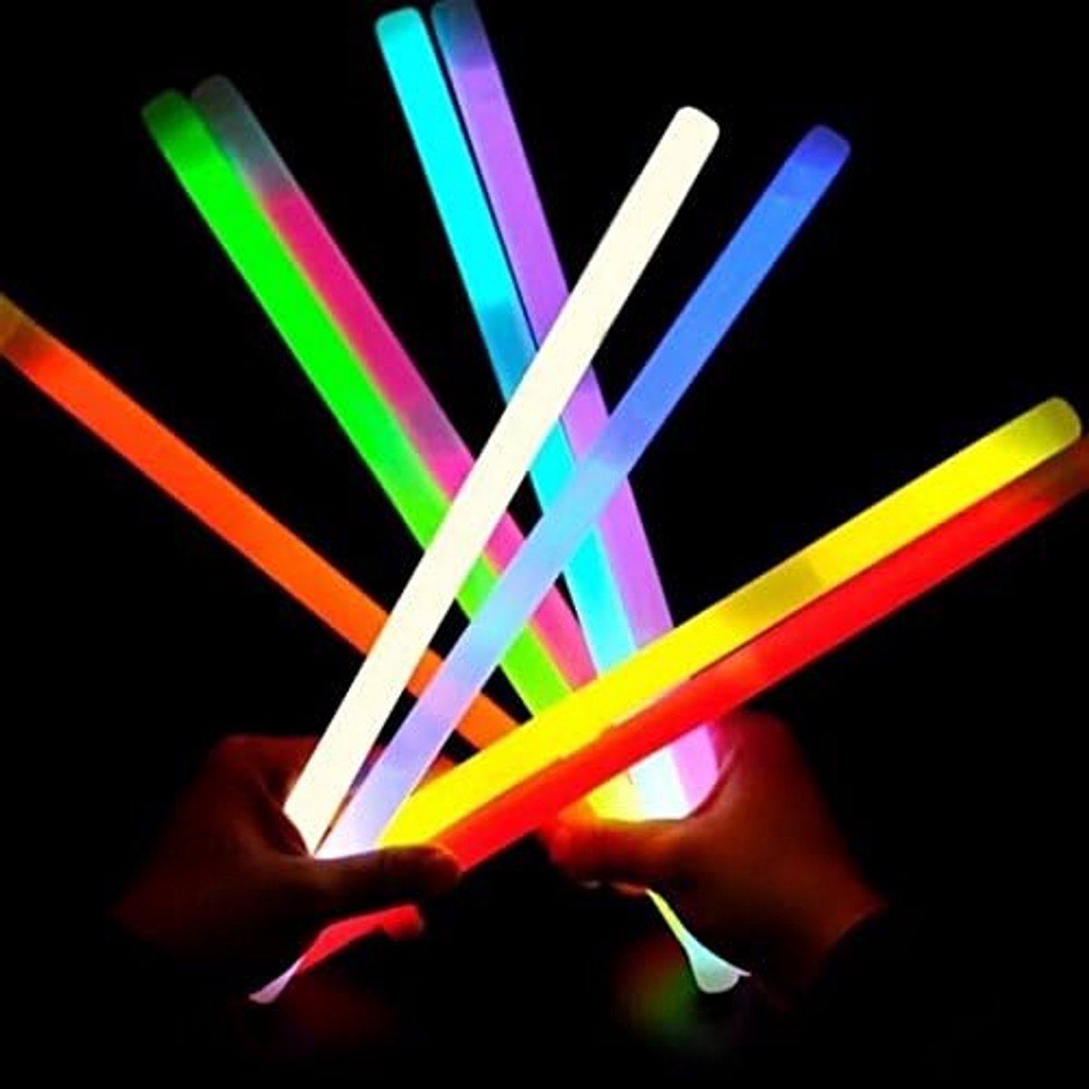 25 lichtgevende sticks, 30 cm, meerkleurig, voor feest, concert, bruiloft, meerkleurig