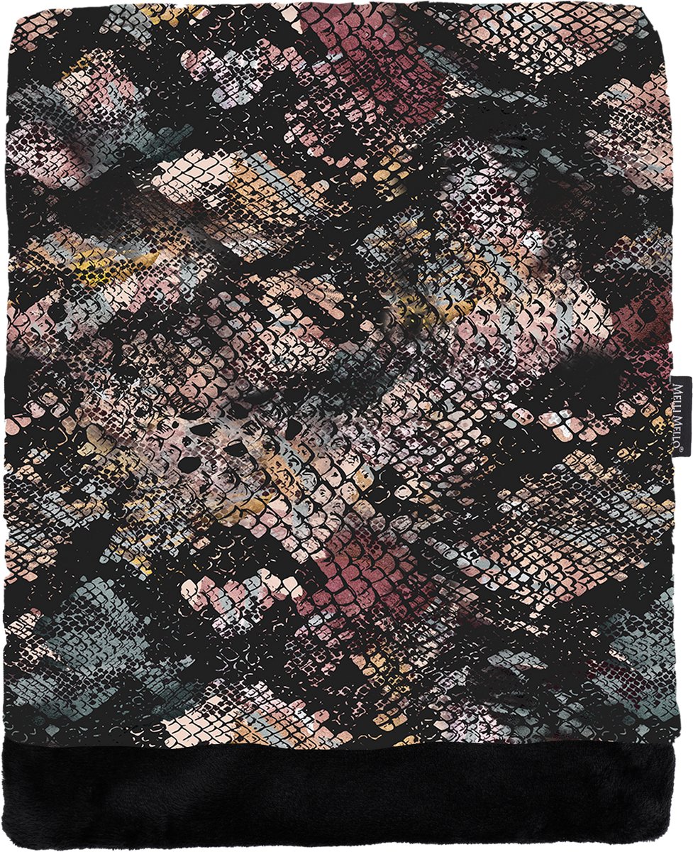 Melli Mello Keep me Wild - Plaid - Fleecedeken - Crocoprint - Luxe - Zacht - Slangenprint