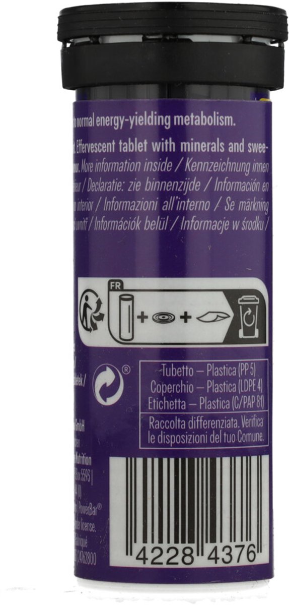 Powerbar Electrolyte Tabletten - Black Currant - low calorie sportdrank - 12x10 tabs van Merkloos — afbeelding 4