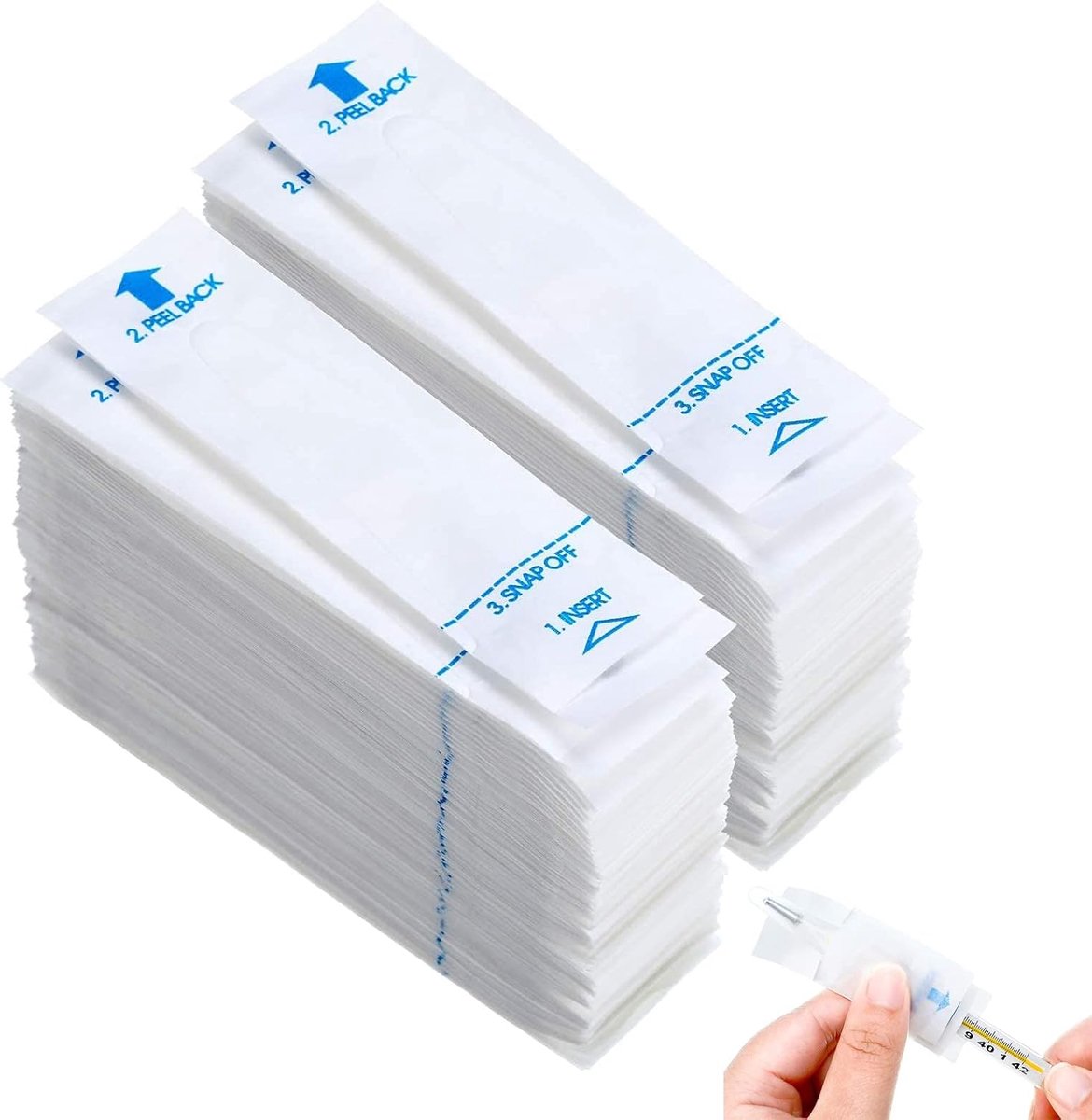 200 stks Digitale Thermometer Probe Covers Disposable Thermometer Cases Universele Elektronische Thermometer Covers voor Orale Oksel Rectale Elektrische Thermometer