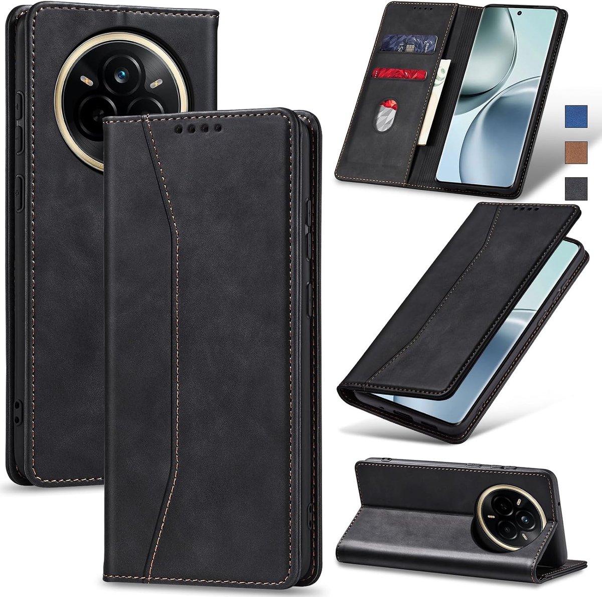 Hoesje voor Realme 14 Pro,Zwart