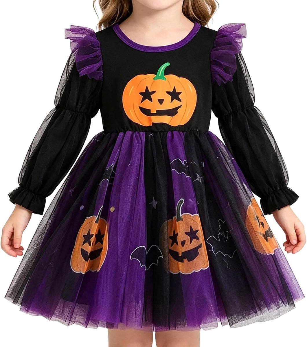 Halloween tutu jurk Bubble lange mouwen 18M-6J