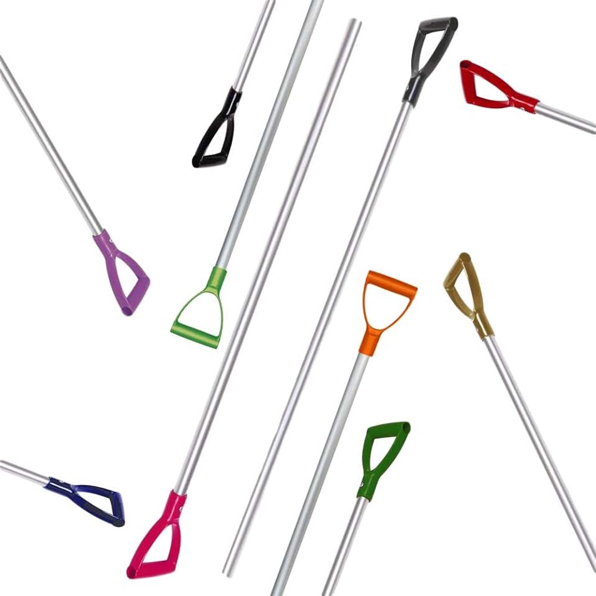 Mestvork steel alum. 115 cm zwart handvat