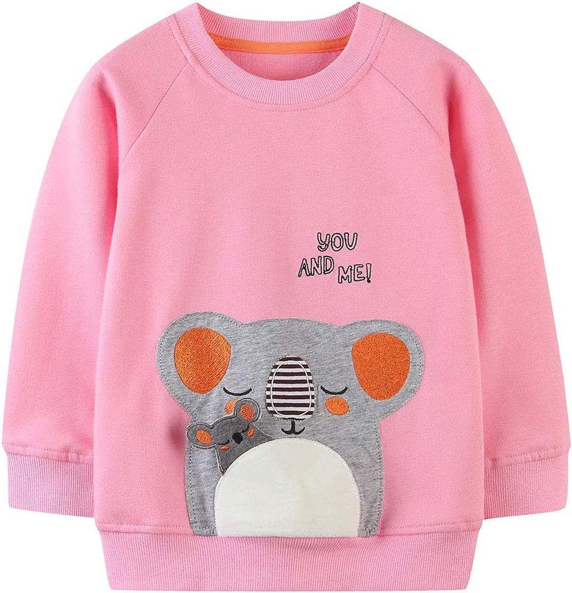Sweatshirt Voor Kinderen Katoen Top Casual Jumper Meisje T-shirt Peuter Kleding Lange Mouw Trui Winter Lente Leeftijd 1-12 Jaar, Koala, 1-2 jaar