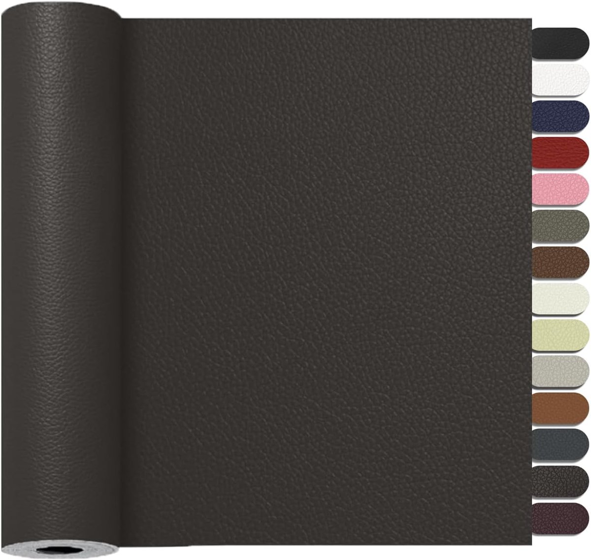 Reparatieset, 60 x 120cm Kunstleer Zelfklevend, Lederen PatchesKunstleer Reparatie Kit Voor Sofa, Autostoel, Meubels, Handtassen, Jassen, Stoelen.(Donker Koffie)
