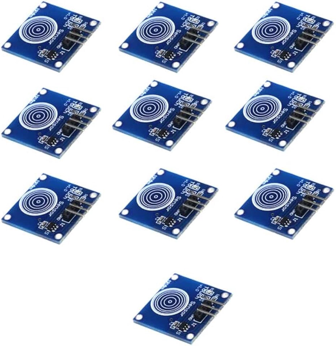 Capacitieve Aanraakschakelaar Module met Laag Stroomverbruik, Digitale Aanraaksensor Schakelaar voor DC 2~5,5V (12 stuks)