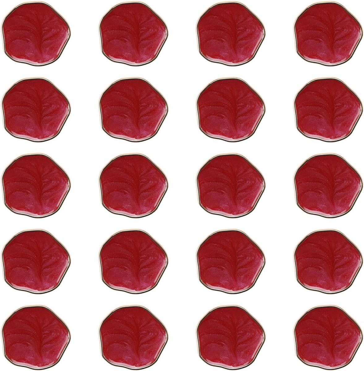 Knopen Met Schacht Plastic Versiering Knopen Onregelmatige Vorm Decoratie Sluiting Voor Naaien Trenchcoat Vest DIY Art Craft Rood