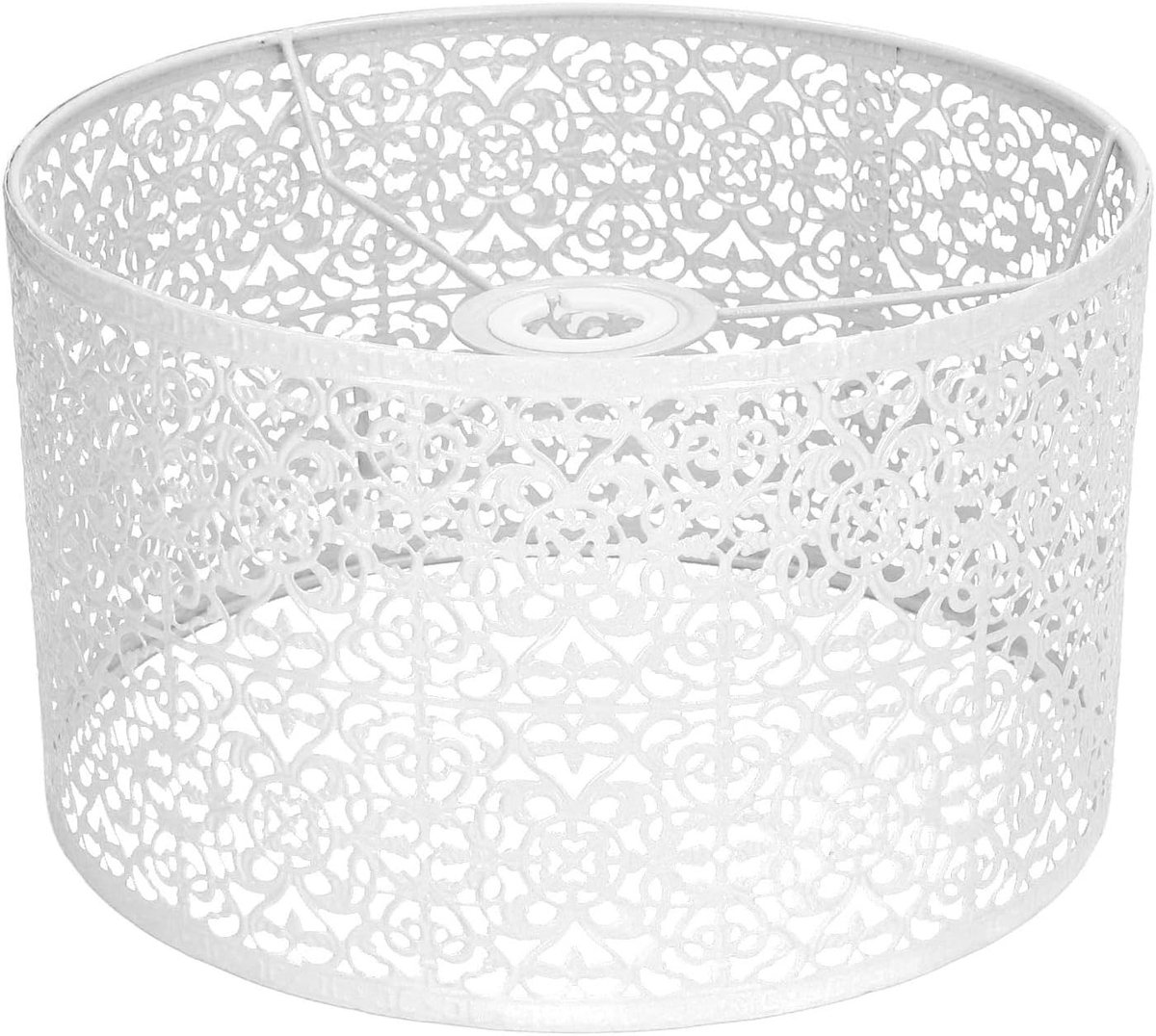 Kleine metalen lampenkap voor tafellamp en vloerlamp E27 E14 - Universele witte lampenkap voor interieurdecoratie en verlichting