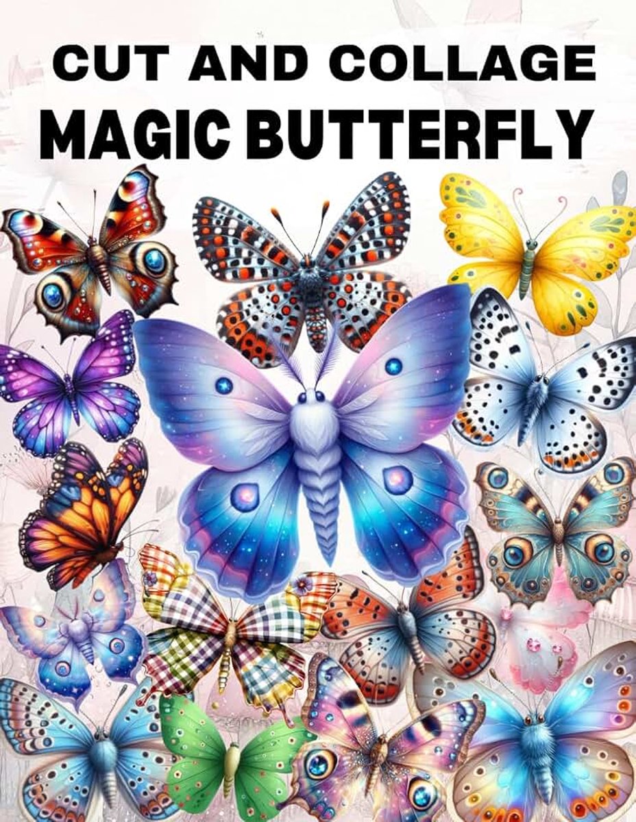 Butterfly Cut and Collage Book: High Quality Illustrations Of Animals, For Ephemera, Junk Journals, Mixed Media, Paper Crafts, Scrapbooking, and More.