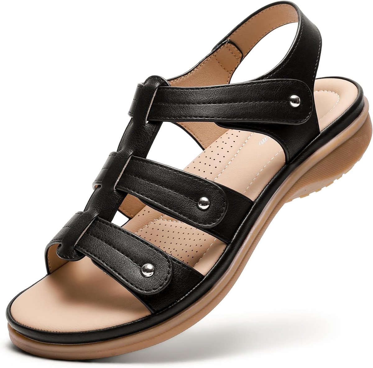 Sandalen voor dames, voetboogondersteuning, comfortabel, zomer, platte sandalen voor dames