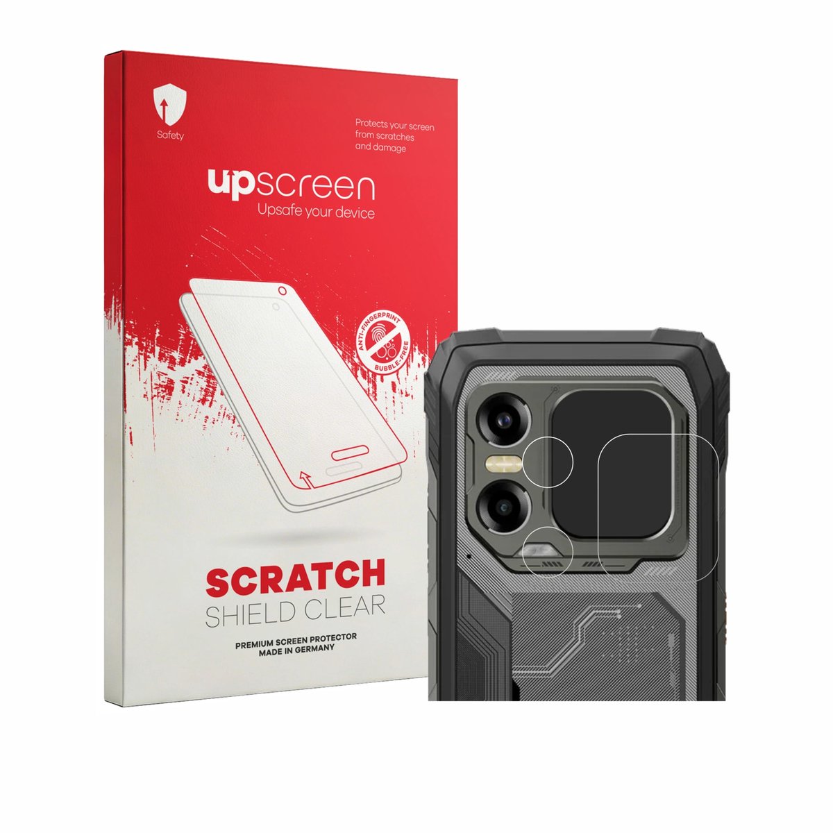 upscreen - Screenprotector voor Blackview Xplore X1 (ALLEEN Camera Lens) - Folie Beschermfolie transparant