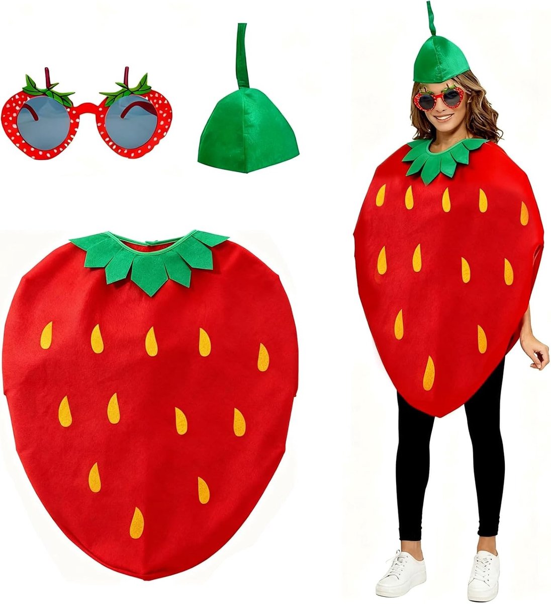 Lichtgewicht Fruit Kostuum voor Kinderen - Grappige Tuniek voor Halloween, Feestjes en Cosplay
