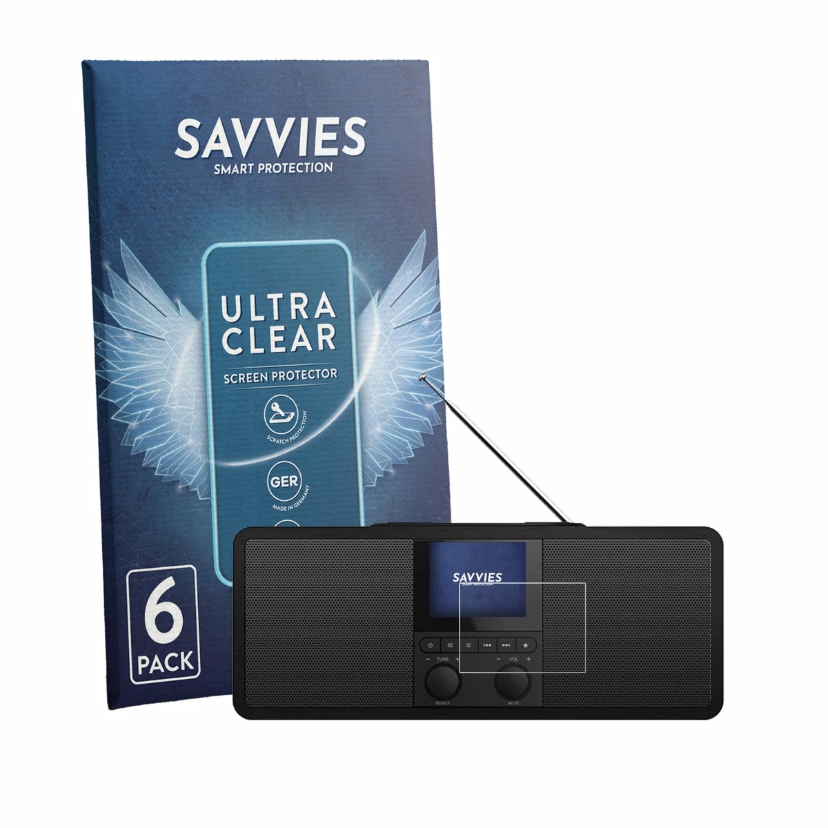Savvies - Screenprotector voor Philips R8805 - Folie Beschermfolie transparant 6 Stuks