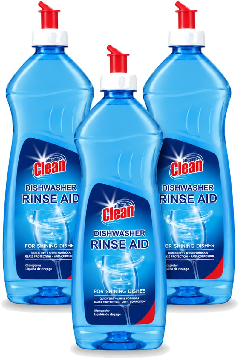 3 x At Home - Clean - Vaatwasser Glansspoelmiddel - Glasbeschermend - 500 ml - Voordeelverpakking - 3 stuks