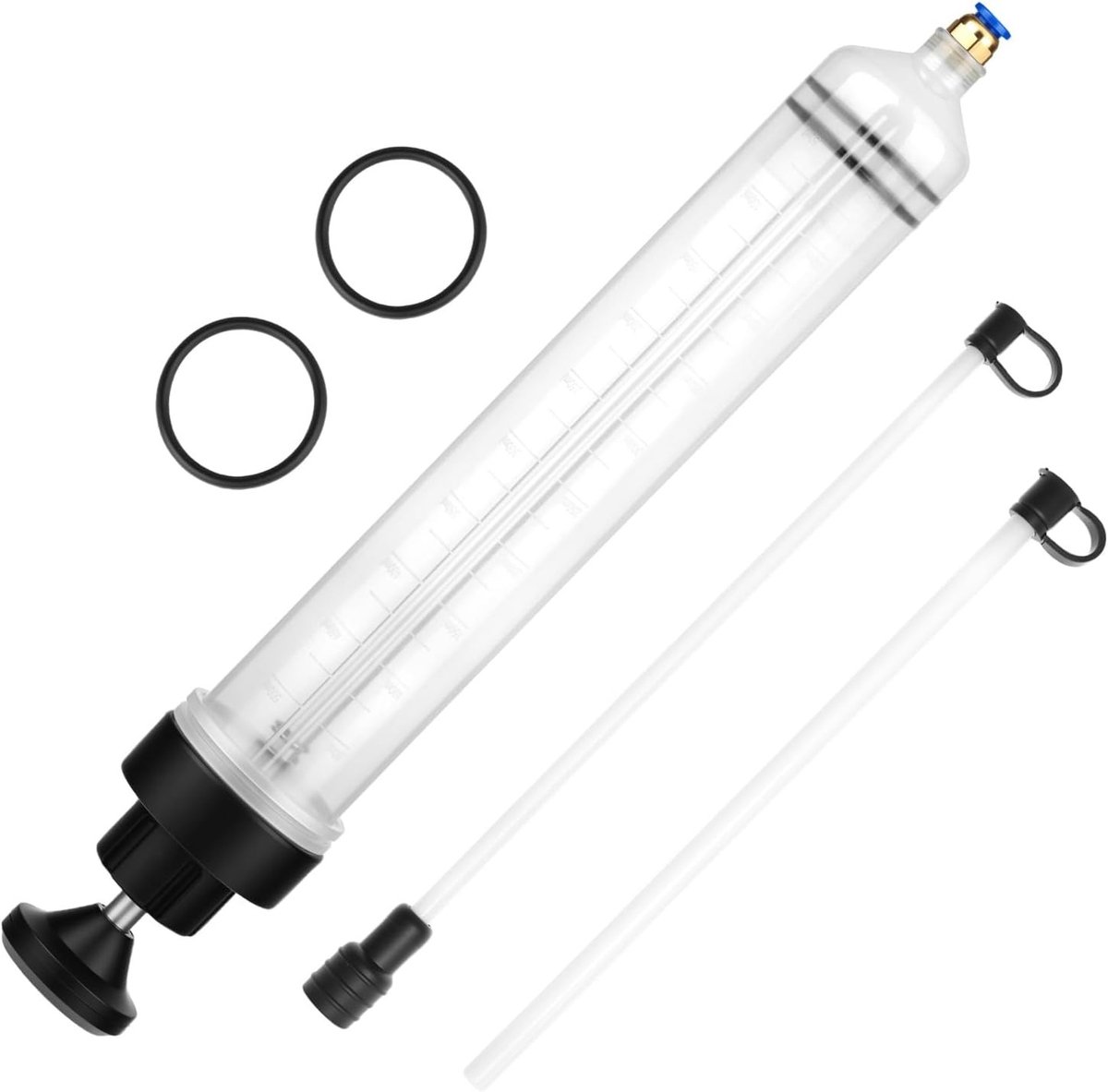 Olie-extractie spuit 500mL - betrouwbare vloeistofextractiepomp met flexibele slangverbinding voor remvloeistof en meer