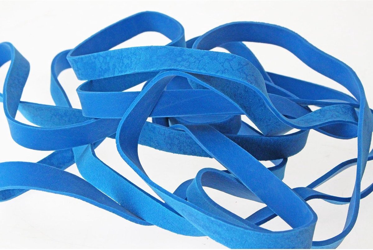 Elastieken (blauw, 8 mm, 16 cm, 1 kg)