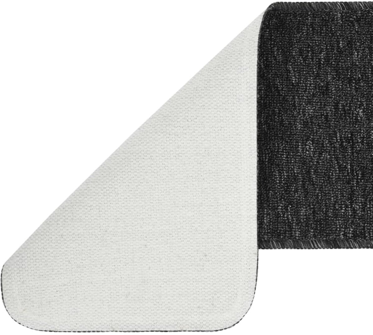 Trapmatten, 15 stuks (75 x 20 cm, antraciet), antislip latex achterkant, 100% PP, zacht en onderhoudsvriendelijk, machinewasbaar op 30 °C, ideaal voor trappenhuis, woonkamer en binnenruimtes