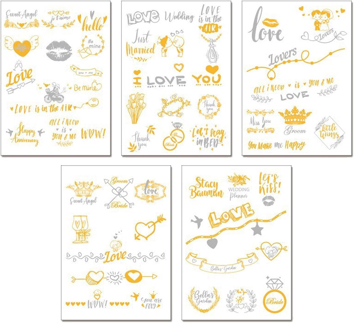 Tijdelijke tatoeages voor bruiloft, gepersonaliseerde tatoeages voor volwassenen, bruiloft, vrijgezellenfeest, voor volwassenen, festival, gepersonaliseerde tatoeages, bruiloft