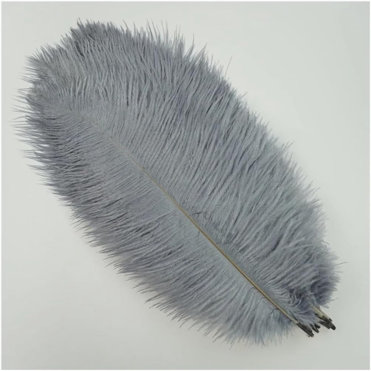Veren, 15-20 cm, zacht boeket, veren, pluim, vogelveren, knutselveren voor bruiloft, Halloween, kerstdecoratie, tafeldecoratie, grijs, 50 stuks