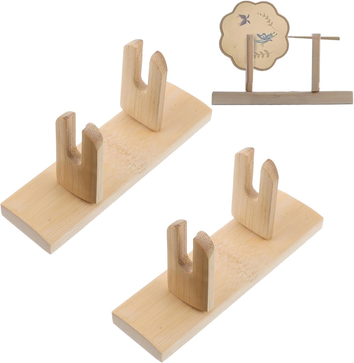 2 stuks Chinese praktische tentoonstellingsstandaard, Japanse waaierstandaard, opvouwbaar, decoratieve handventilatorbasis voor thuis, winkel, kantoor