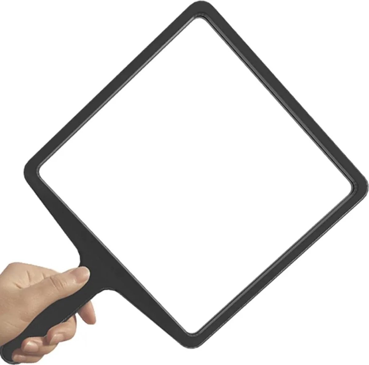3x vergroting, breed gezichtsveld, rechthoekige acryllens, geschikt voor kranten en kleine letters.