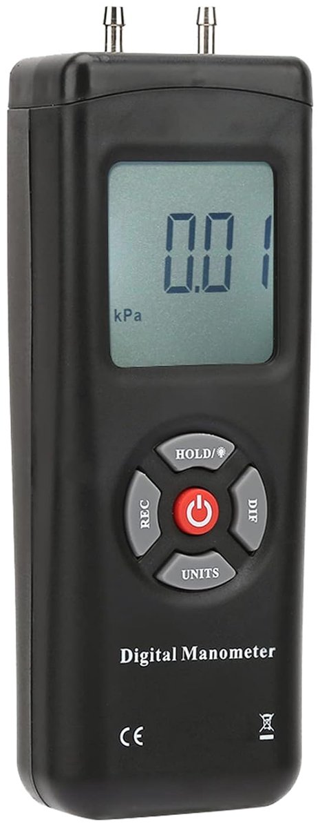 Drukmeter - digitaal - differentieel - kunststof - draagbaar