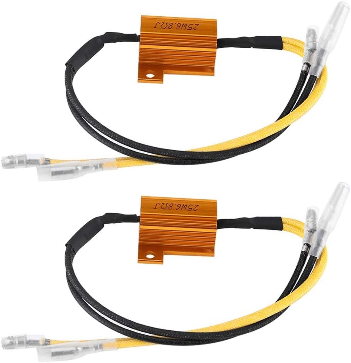 Motorfiets LED Resistor 25W - 6.8Ω - Aluminium Behuizing - Lichtbelasting Weerstand - Flitscontroller
