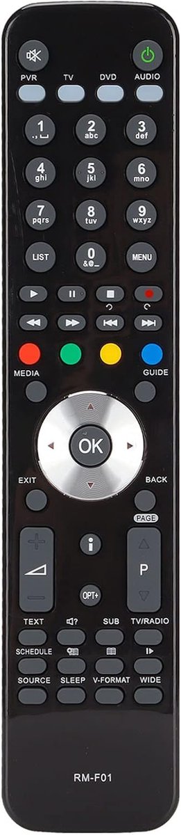 Afstandsbediening Vervangen voor Humax Foxsat-HDR HD-Fox T2 HDR-Fox T2
