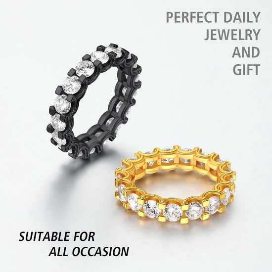 Bands voor vrouwen Cubic Zirconia verlovingsring Love Ring, Metaal — afbeelding 5