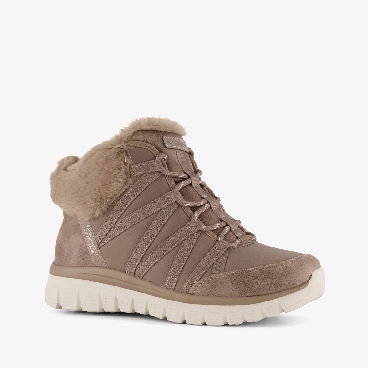 Skechers Slip-ins Graceful dames boots taupe - Zwart - Extra comfort - Memory Foam - Maat 41