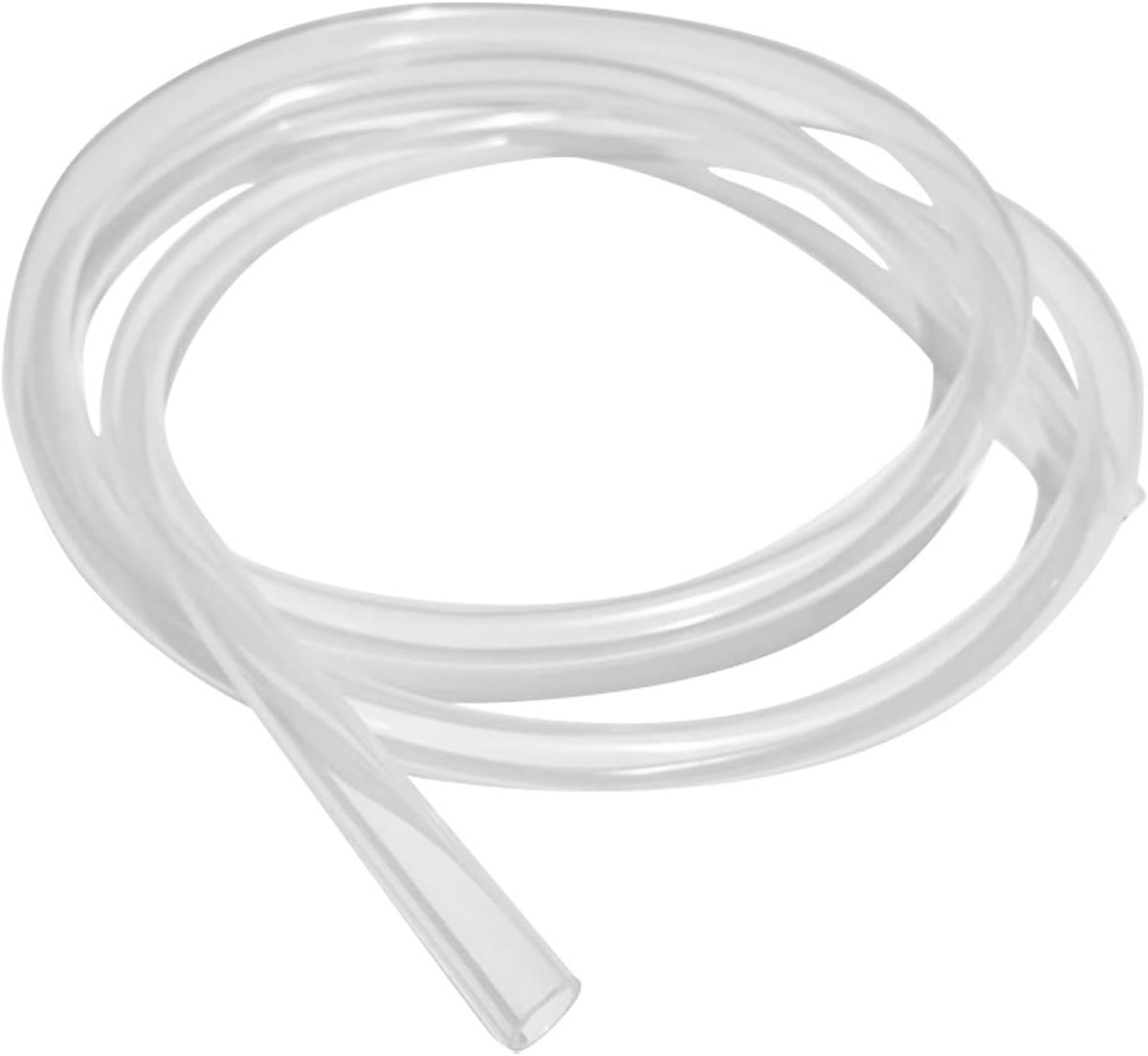 buis, 10 mm binnendiameter x 13 mm buitendiameter, lengte 1,5 meter, flexibele siliconen slangen van voedingskwaliteit, waterluchtslangpijp voor pomp, transparant (4,9 ft)