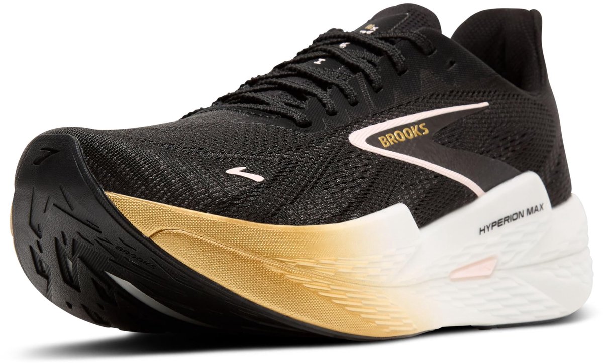 Brooks Hyperion Max 2 W - Hardloopschoenen - Zwart/Goud/Roze - 10,5 US