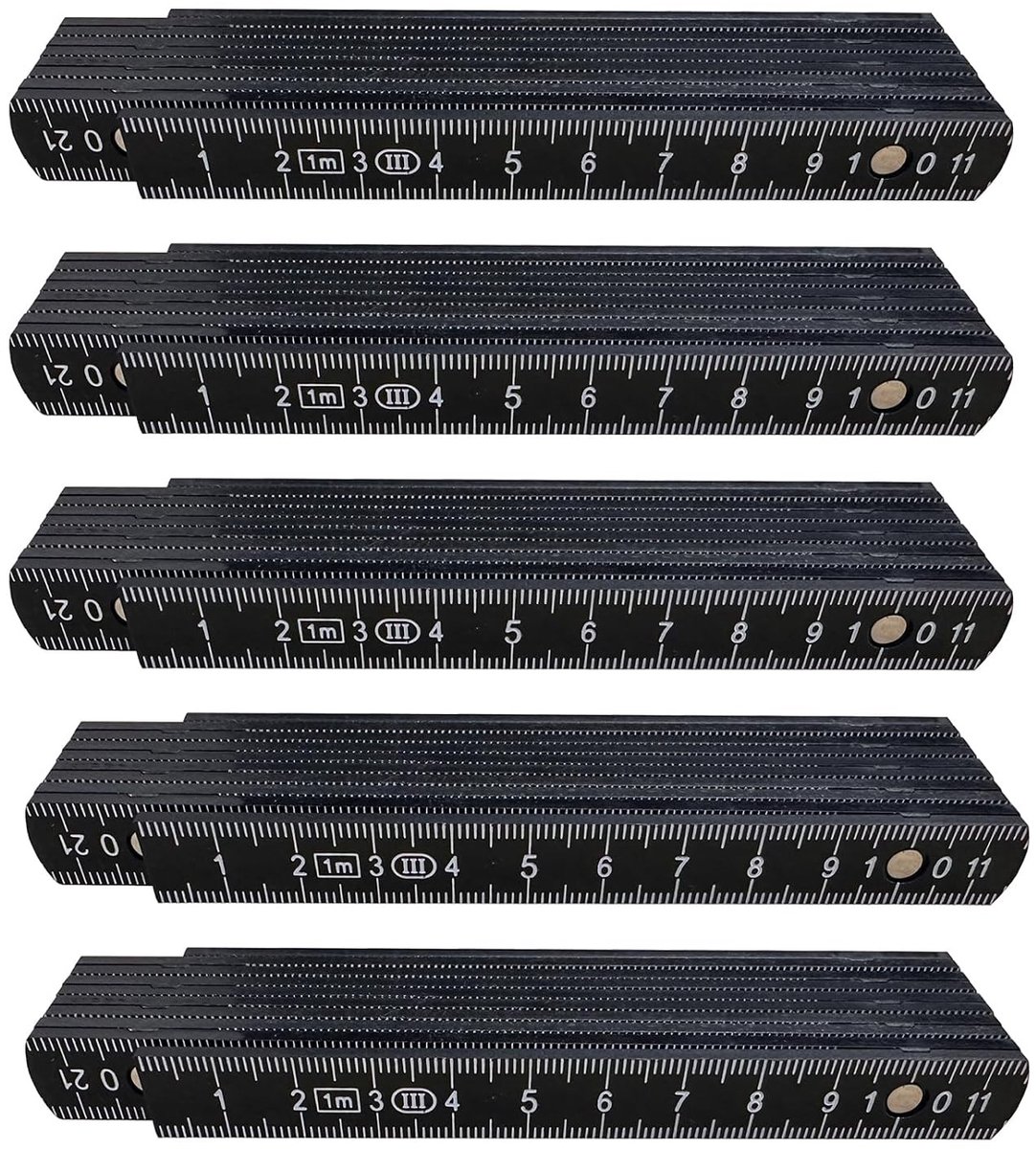 Set van 5, 1 m Vouwbare Plastic Rail, Extra Schokbestendig, Ideaal voor Doe-Het-Zelf, Thuis, Hobby en Werkplaats