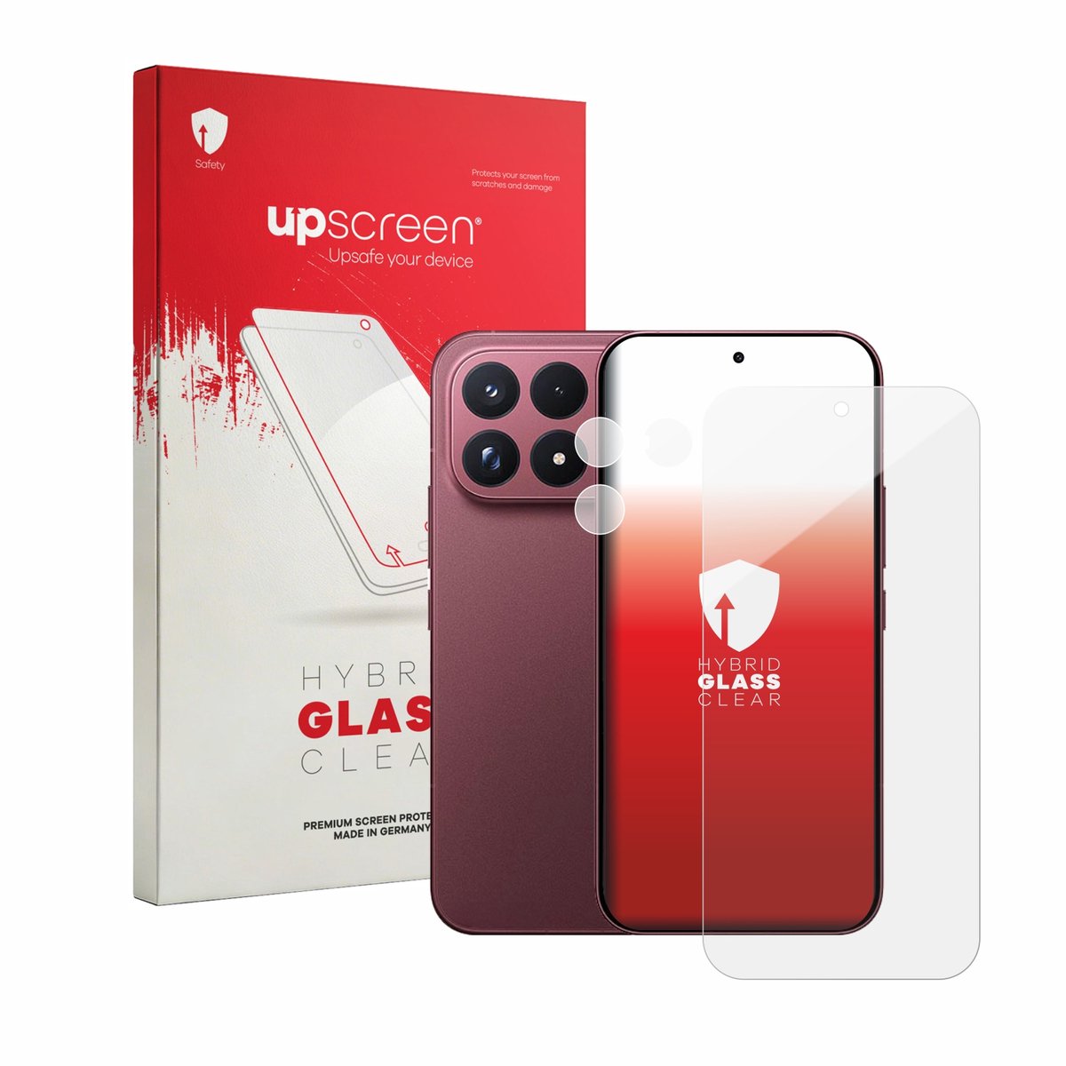upscreen - Screenprotector voor Xiaomi Poco F9 Ultra (Voor+Camera) - Folie Beschermfolie Beschermglas transparant