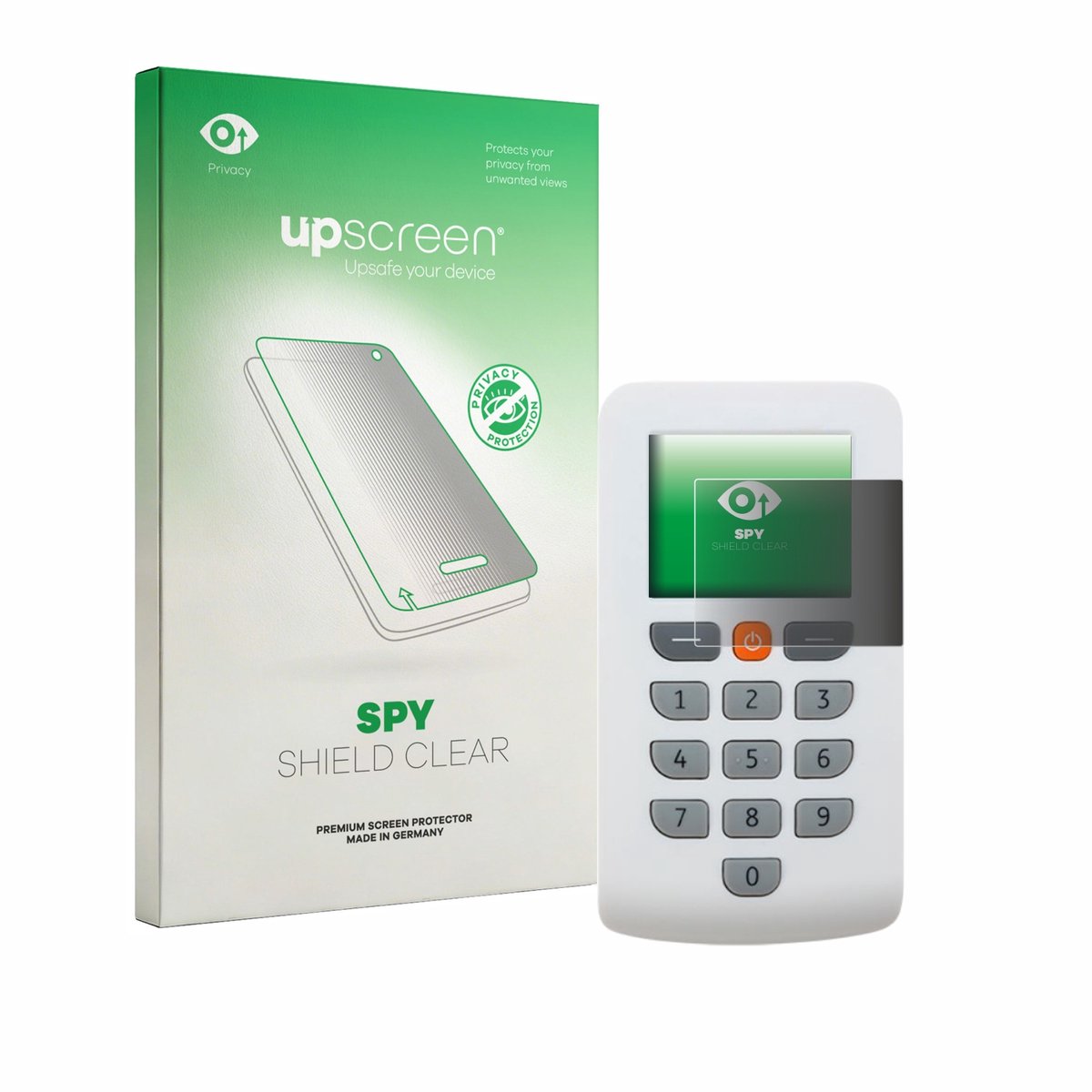 upscreen - privacy screenprotector voor ING photoTan-Generator - Folie Beschermfolie Blauwlichtfilter