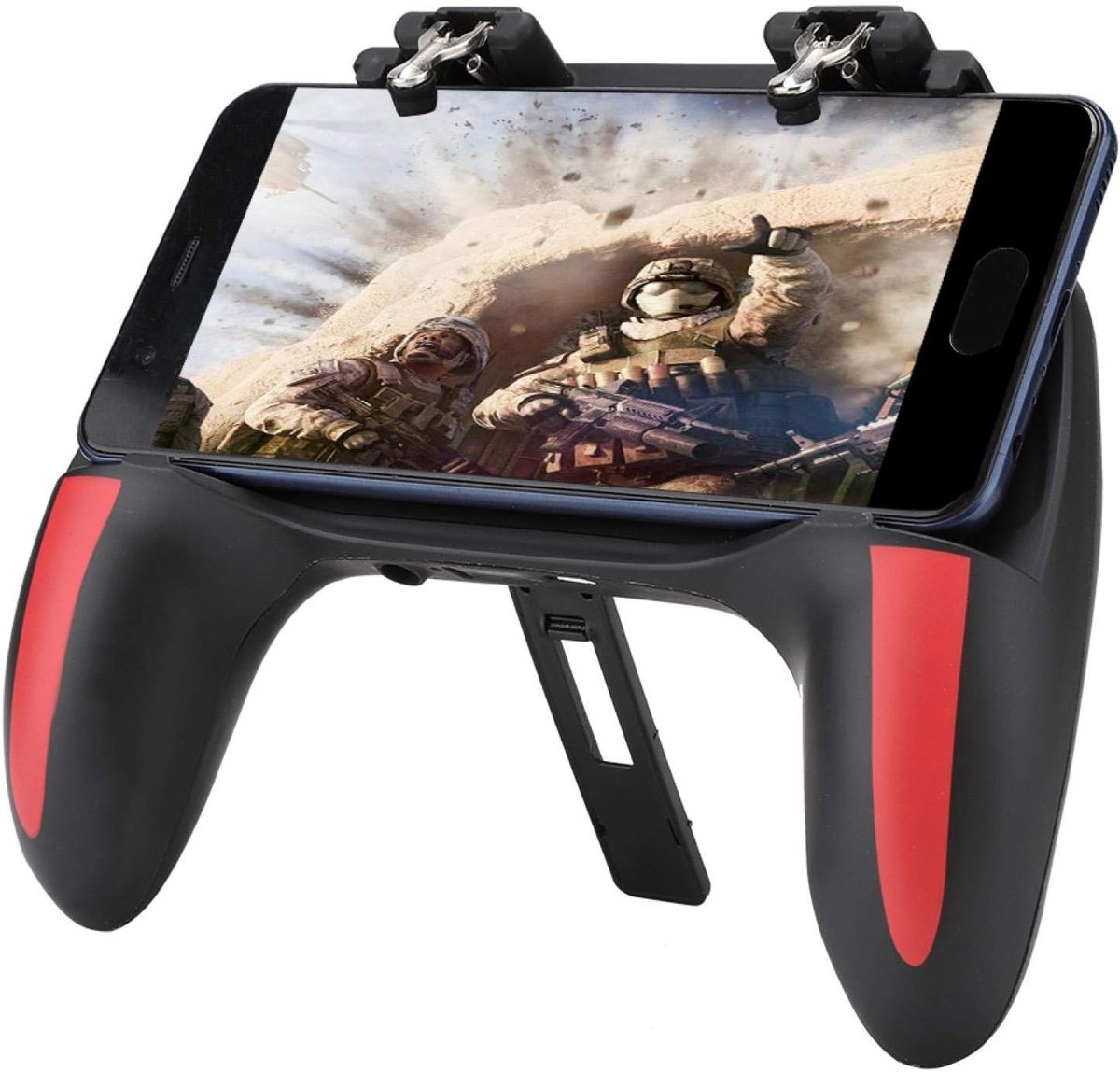 Gamepad, Handgreep van de Gamecontroller voor Mobiele Telefoons met Dubbele Koelventilatoren Universeel voor 4,7-6,5 Inch-telefoons