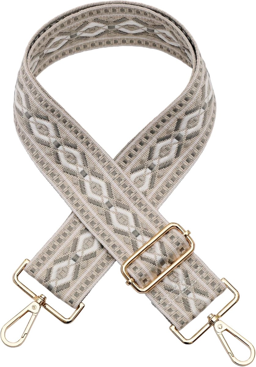 Schouderriem 5 cm schouderriem dames en heren brede tasriem voor handtassen riem A-beige