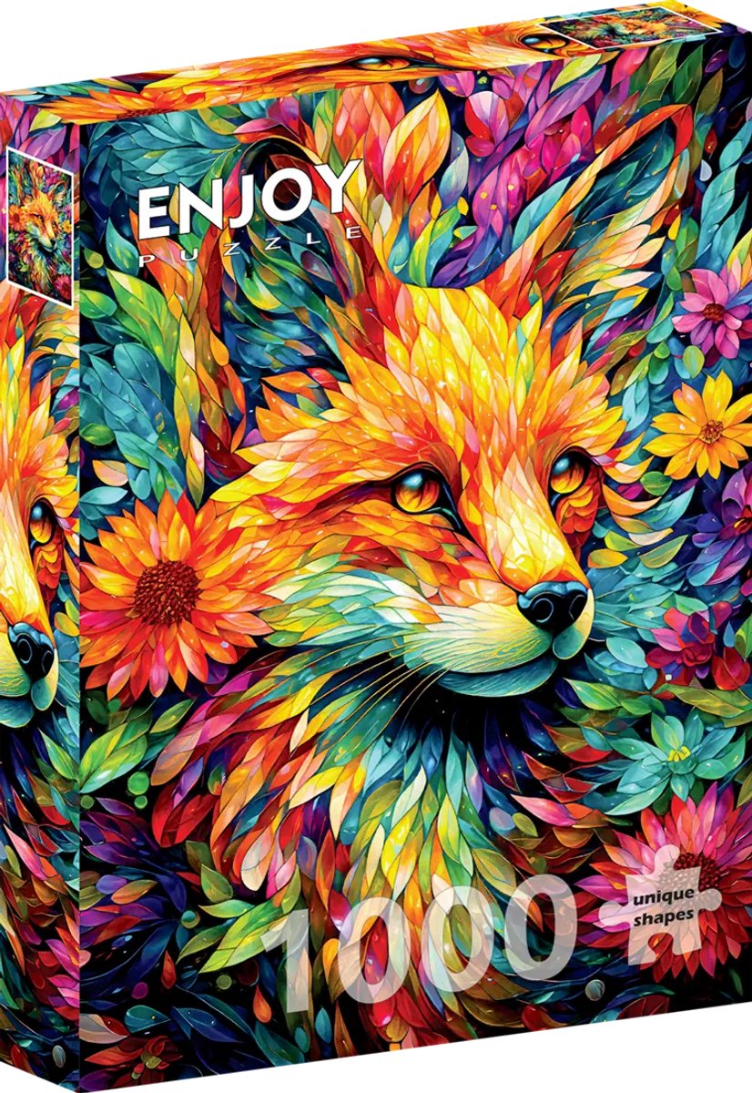 Flower Garden Fox Puzzel 1000 Stukjes