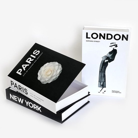 3 stuks decoratieve boekenopbergdoos decoratie valse boeken doos boekvorm doos — afbeelding 4