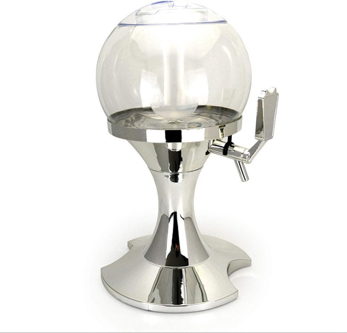 3.5L Sferische Bier Kanon Dispenser Ijsblokjes Bevroren Koeling Wijn Kanon Bar Bier Machine Bier Toren met Ijspegels,White