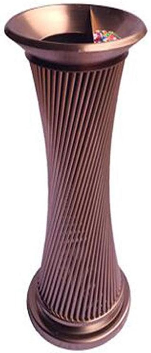 Prullenbak Stainless Steel Trash Can met Inner Barrel staande asbakje Emmer Afval Can Hotel Bathroom Outdoor Office Recycling Bin Vuilnisbak (Color : Rose gold)