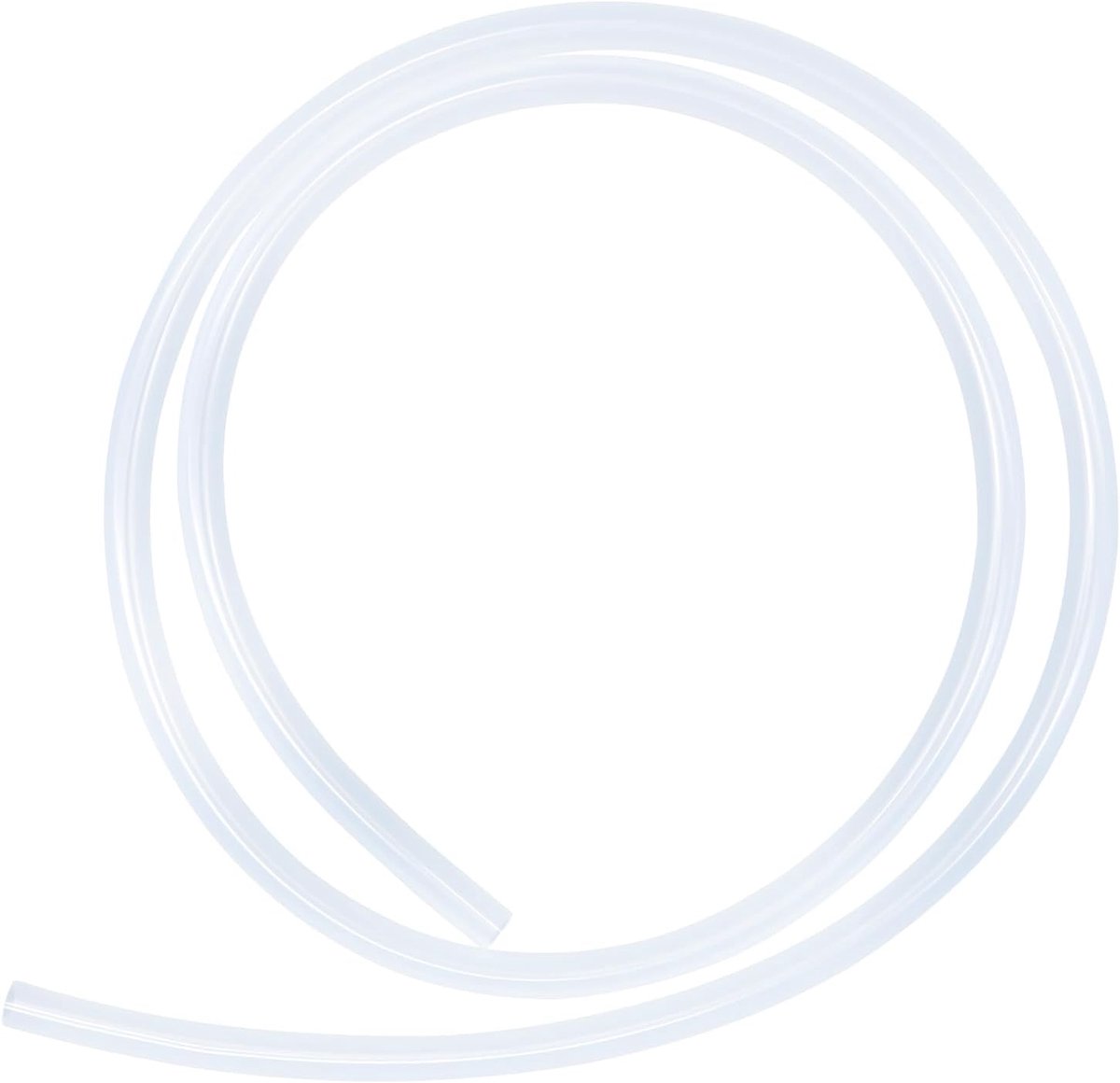 slang, 2 mm x 6 mm (binnendiameter x buitendiameter), 1,5 meter lang, geschikt voor contact met levensmiddelen, flexibel, transparant, water- en luchtslangen, voor pompoverdracht