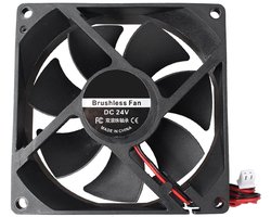 9225 DC 24V stille koelventilator 92 x 92 x 25 mm computer CPU-systeem koellichaam borstelloze ventilator met 2-pins aansluiting voor 3D Printer PC CPU computerkasten