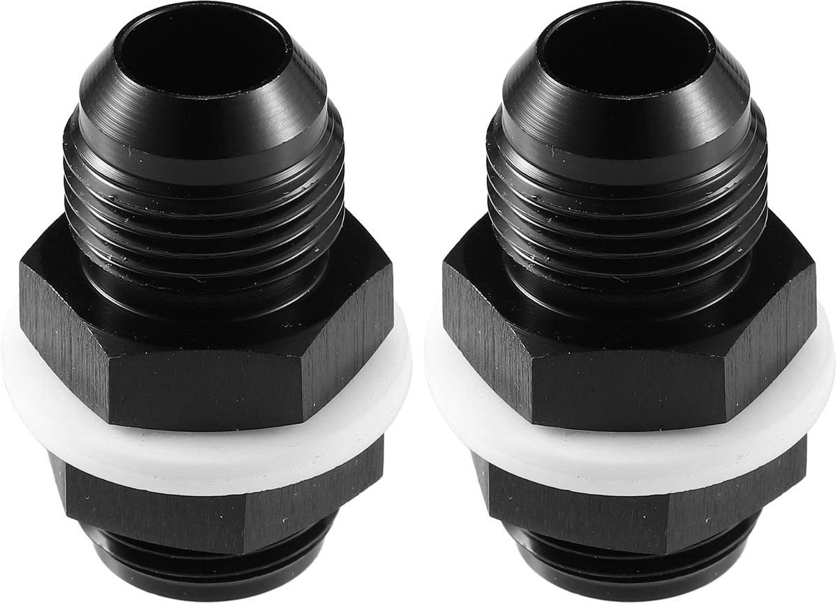 2 Stuks Auto Man 10AN Naar Man AN10 Flare Hose Reducer Brandstofleiding Fitting