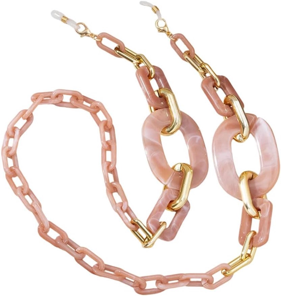 Flesh Roze Acryl Glazen Ketting, Verstelbare Oogglas Houder Rond Hals Ketting Voor Bril Masker Ketting